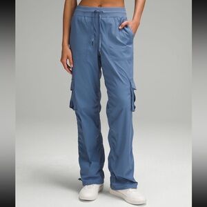 Lululemon Dance Studio Relaxed Fit MR Cargo Pant Oasis Blue Small